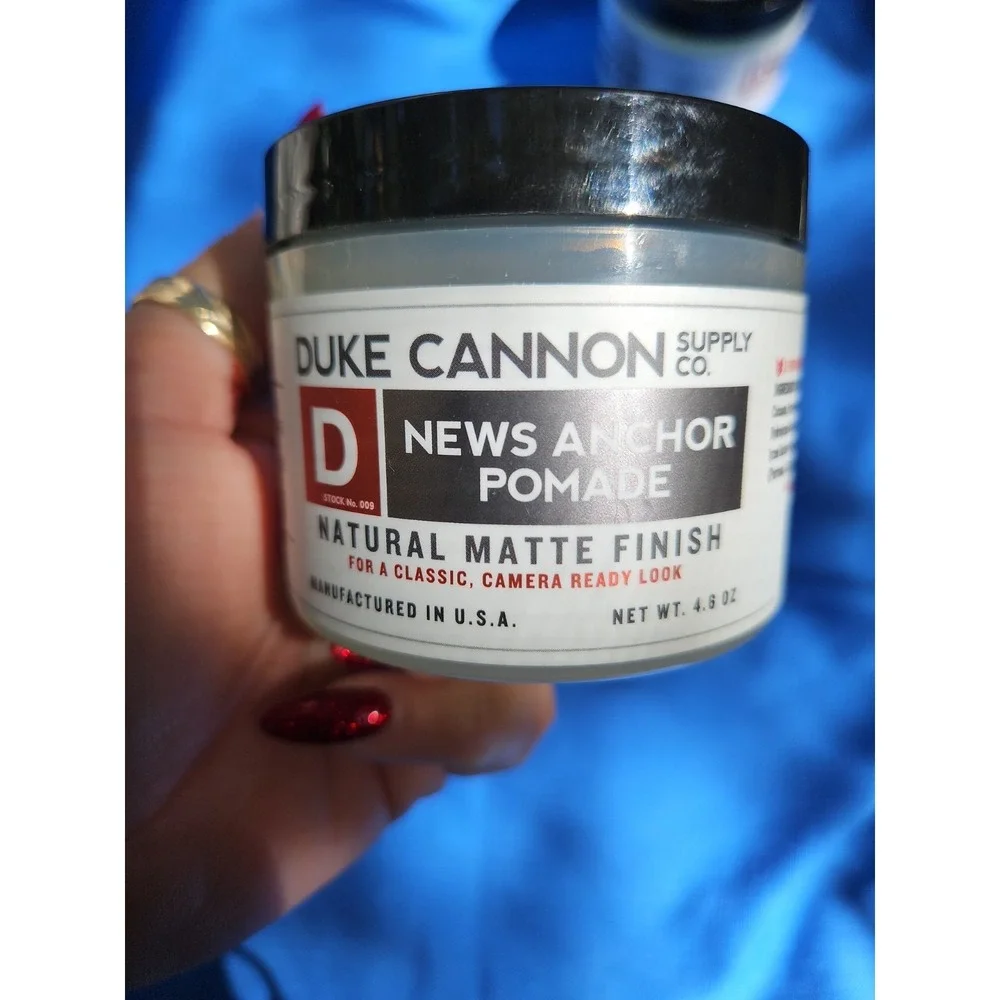 2 Duke Cannon Supply Co. NEWS ANCHOR POMADE Hair Gel Sandalwood NEW